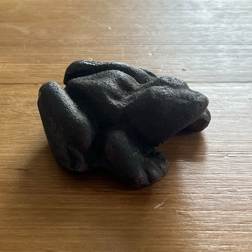 Antique Cast Iron Frog Paperweight Figure MCM Dexter Midwest Omaha Nebraska NE - Picture 2 of 7